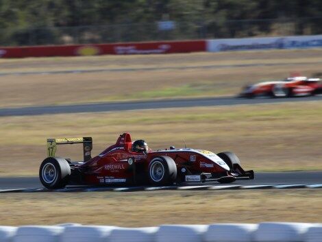 Calan Williams on the race track