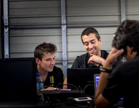 Calan Williams Racing in the garage planning