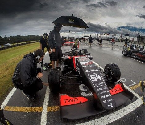 Calan Williams Racing in the rain