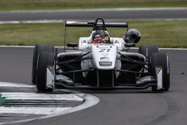 Calan Williams Racing practice in SilverStone