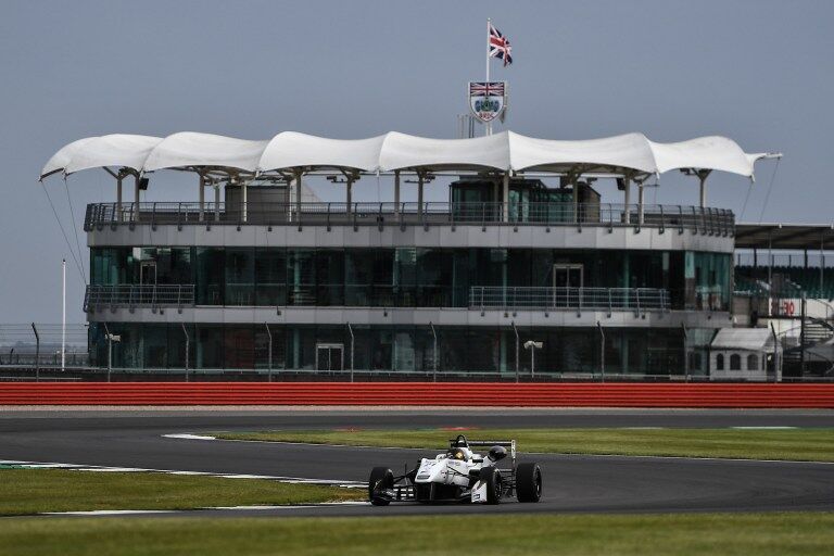 Calan Williams practice session at SilverStone