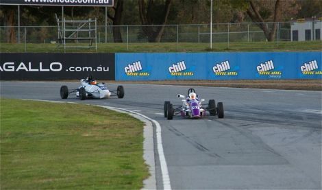 Calan Williams on the Race Track at Barbagallo