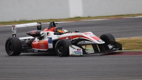 Barcelona test day, Calan Williams on the tracks