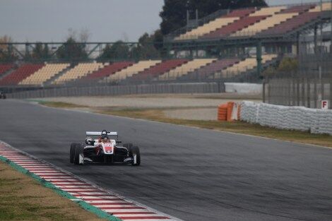 Calan Williams on the racing track