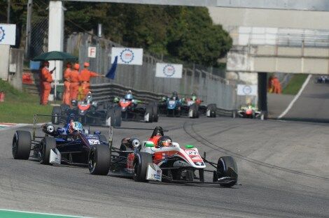 Calan Williams competing in the Euro Formula