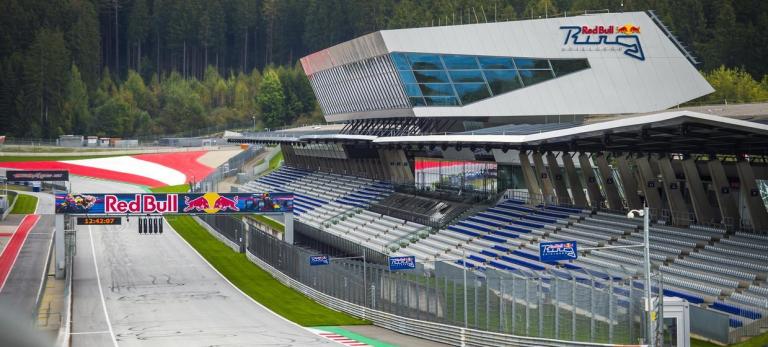 Grand Stadium overlooking the racing track