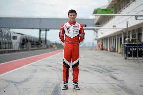 Calan Williams standing on the racing track