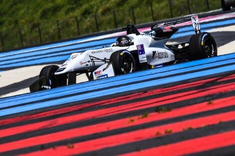 Calan Williams Racing taking a corner