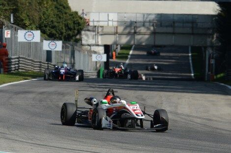 Calan Williams racing in Monza