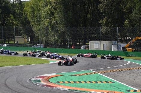 Calan Williams racing in Monza