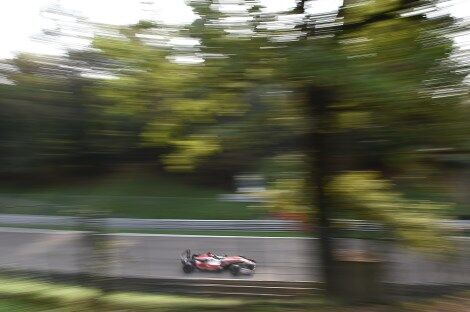 Calan Williams in Monza action shot