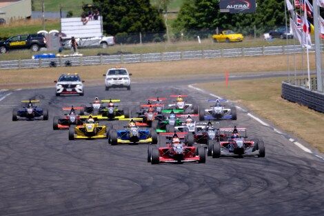 Formula cars ready to race